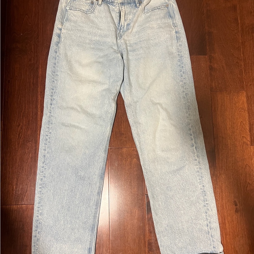American Eagle Outfitters Straight Leg Light Blue Jeans